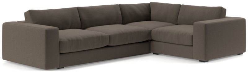 Oceanside Low Deep-Seat 3-Piece L-Shaped Sectional Sofa - image 0 of 10