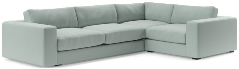 Oceanside Low Deep-Seat 3-Piece L-Shaped Sectional Sofa - image 0 of 11