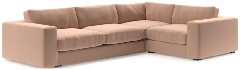 Oceanside Low Deep-Seat 3-Piece L-Shaped Sectional Sofa - image 0 of 10