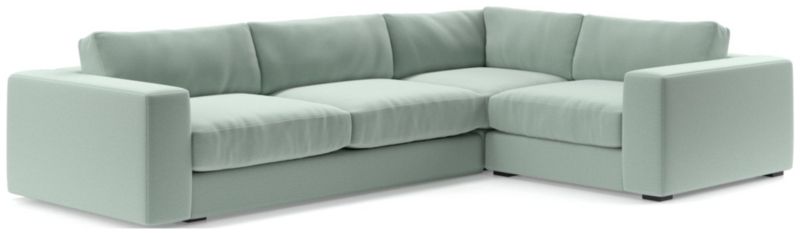 Oceanside Low Deep-Seat 3-Piece L-Shaped Sectional Sofa - image 0 of 10