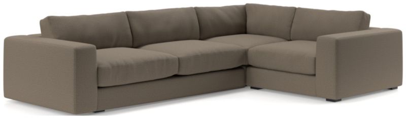 Oceanside Low Deep-Seat 3-Piece L-Shaped Sectional Sofa - image 0 of 10