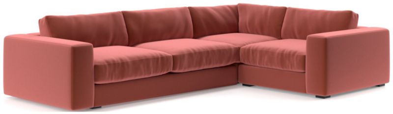 Oceanside Low Deep-Seat 3-Piece L-Shaped Sectional Sofa - image 0 of 10