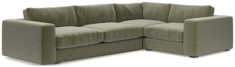 Oceanside Low Deep-Seat 3-Piece L-Shaped Sectional Sofa - image 0 of 11