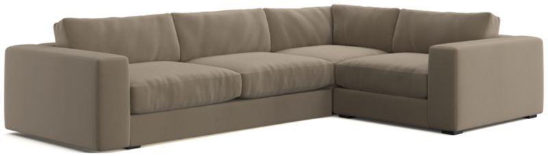 Oceanside Low Deep-Seat 3-Piece L-Shaped Sectional Sofa - image 0 of 10