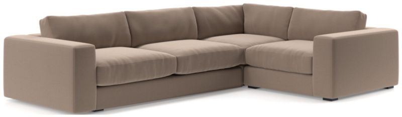 Oceanside Low Deep-Seat 3-Piece L-Shaped Sectional Sofa - image 0 of 10