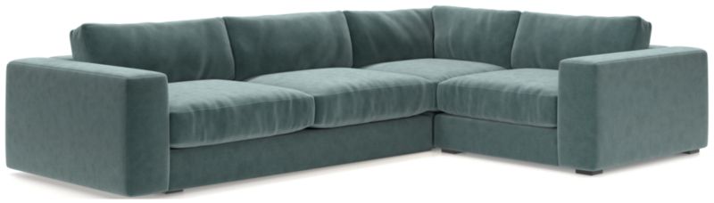 Oceanside Low Deep-Seat 3-Piece L-Shaped Sectional Sofa - image 0 of 10