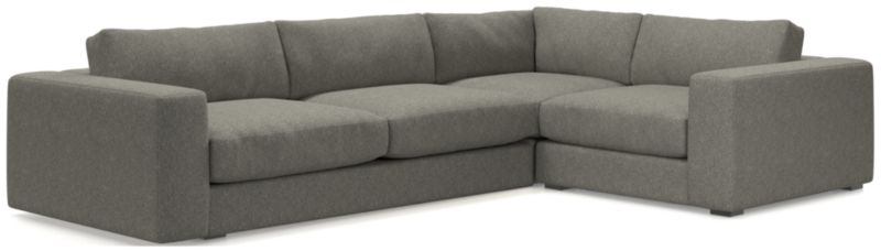 Oceanside Low Deep-Seat 3-Piece L-Shaped Sectional Sofa - image 0 of 10