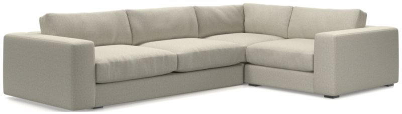 Oceanside Low Deep-Seat 3-Piece L-Shaped Sectional Sofa - image 0 of 10