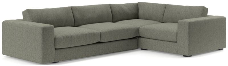 Oceanside Low Deep-Seat 3-Piece L-Shaped Sectional Sofa - image 0 of 11