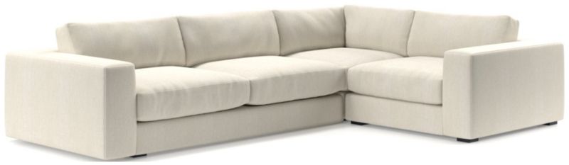 Oceanside Low Deep-Seat 3-Piece L-Shaped Sectional Sofa - image 0 of 10