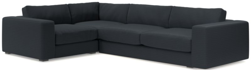 Oceanside Low Deep-Seat 3-Piece L-Shaped Sectional Sofa - image 0 of 10