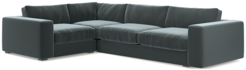 Oceanside Low Deep-Seat 3-Piece L-Shaped Sectional Sofa - image 0 of 10