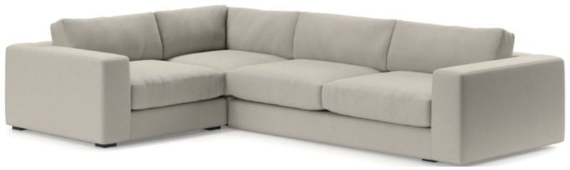 Oceanside Low Deep-Seat 3-Piece L-Shaped Sectional Sofa - image 0 of 10