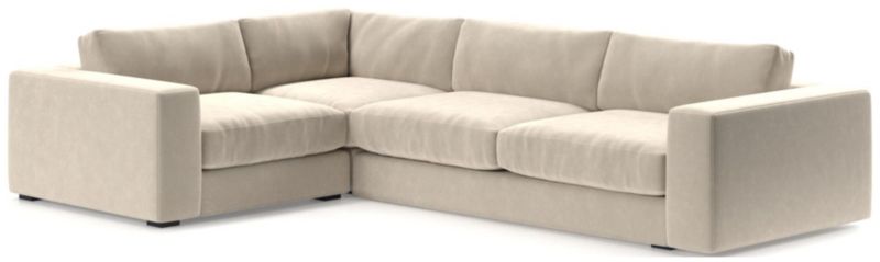 Oceanside Low Deep-Seat 3-Piece L-Shaped Sectional Sofa - image 0 of 10