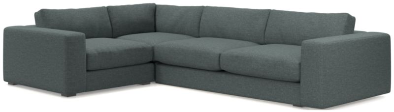 Oceanside Low Deep-Seat 3-Piece L-Shaped Sectional Sofa - image 0 of 10