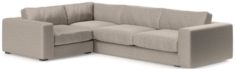 Oceanside Low Deep-Seat 3-Piece L-Shaped Sectional Sofa - image 0 of 10