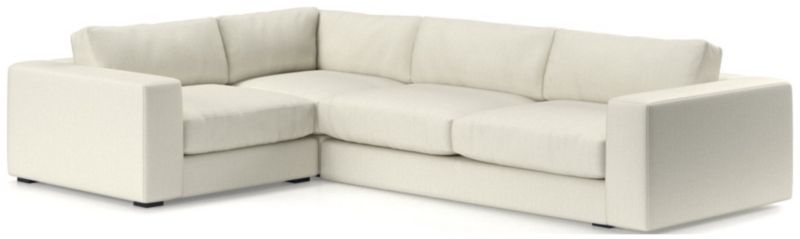 Oceanside Low Deep-Seat 3-Piece L-Shaped Sectional Sofa - image 0 of 10