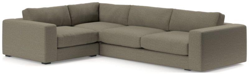 Oceanside Low Deep-Seat 3-Piece L-Shaped Sectional Sofa - image 0 of 10