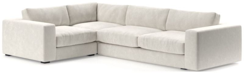 Oceanside Low Deep-Seat 3-Piece L-Shaped Sectional Sofa - image 0 of 10