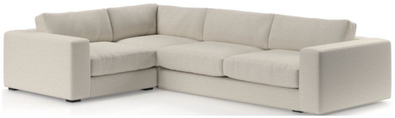 Oceanside Low Deep-Seat 3-Piece L-Shaped Sectional Sofa - image 0 of 11