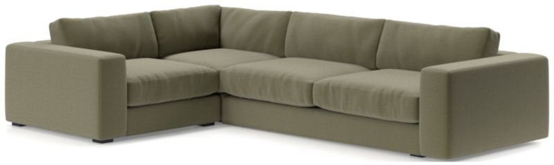 Oceanside Low Deep-Seat 3-Piece L-Shaped Sectional Sofa - image 0 of 10