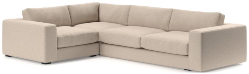 Oceanside Low Deep-Seat 3-Piece L-Shaped Sectional Sofa - image 0 of 10