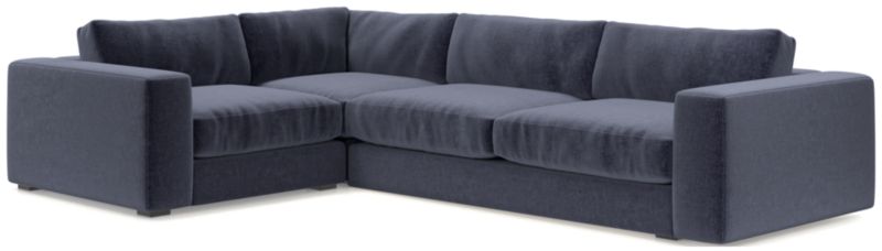 Oceanside Low Deep-Seat 3-Piece L-Shaped Sectional Sofa - image 0 of 10