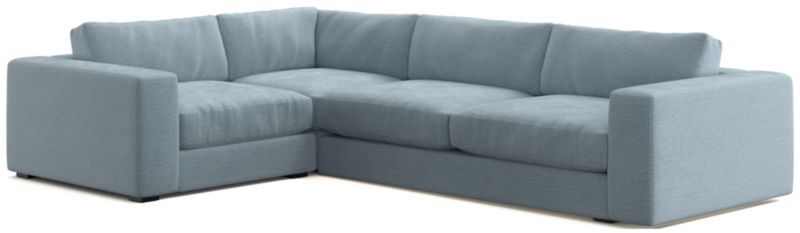 Oceanside Low Deep-Seat 3-Piece L-Shaped Sectional Sofa - image 0 of 11