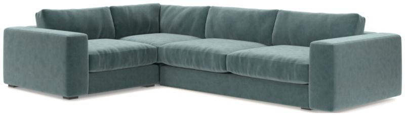 Oceanside Low Deep-Seat 3-Piece L-Shaped Sectional Sofa - image 0 of 10