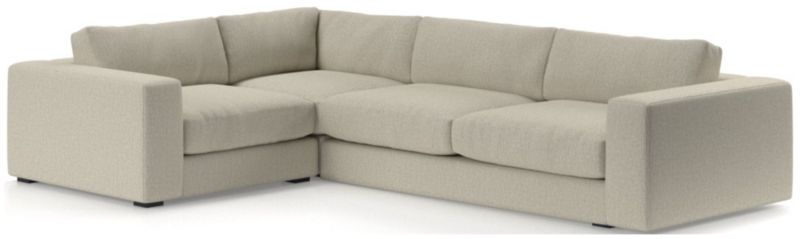 Oceanside Low Deep-Seat 3-Piece L-Shaped Sectional Sofa - image 0 of 11