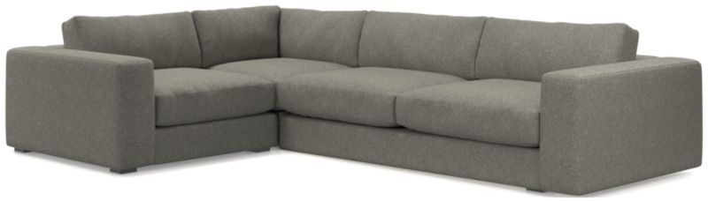 Oceanside Low Deep-Seat 3-Piece L-Shaped Sectional Sofa - image 0 of 10