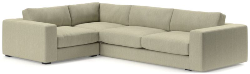 Oceanside Low Deep-Seat 3-Piece L-Shaped Sectional Sofa - image 0 of 10