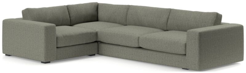 Oceanside Low Deep-Seat 3-Piece L-Shaped Sectional Sofa - image 0 of 11