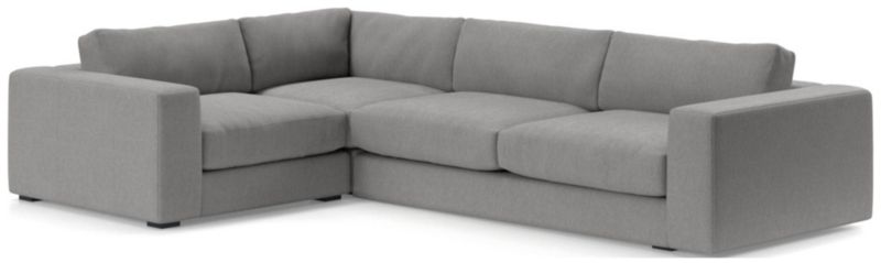 Oceanside Low Deep-Seat 3-Piece L-Shaped Sectional Sofa - image 0 of 11