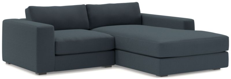 Oceanside Low Deep-Seat 2-Piece Right-Arm Chaise Small Sectional Sofa - image 0 of 11