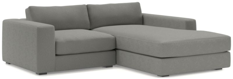 Oceanside Low Deep-Seat 2-Piece Right-Arm Chaise Small Sectional Sofa - image 0 of 11