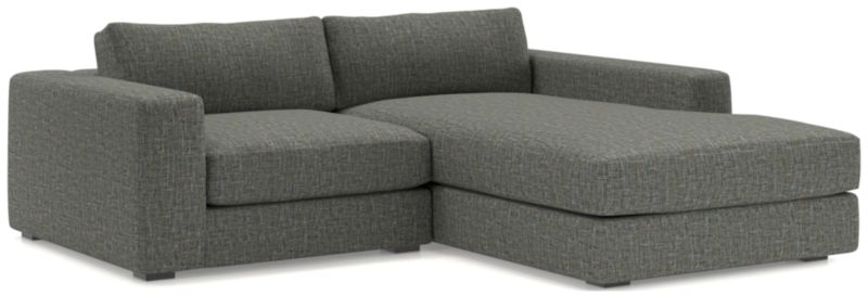 Oceanside Low Deep-Seat 2-Piece Right-Arm Chaise Small Sectional Sofa - image 0 of 11