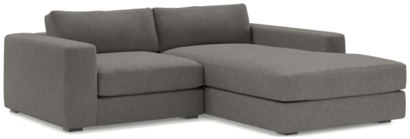 Oceanside Low Deep-Seat 2-Piece Right-Arm Chaise Small Sectional Sofa - image 0 of 11