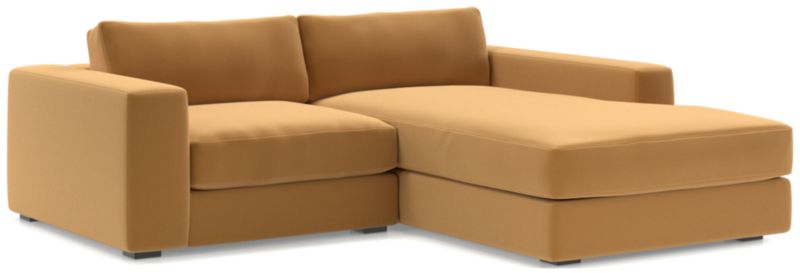 Oceanside Low Deep-Seat 2-Piece Right-Arm Chaise Small Sectional Sofa - image 0 of 11