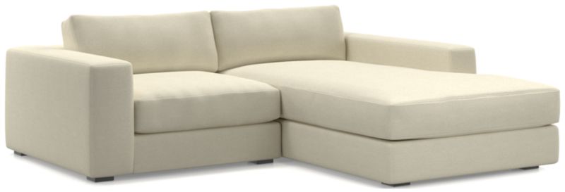 Oceanside Low Deep-Seat 2-Piece Right-Arm Chaise Small Sectional Sofa - image 0 of 11