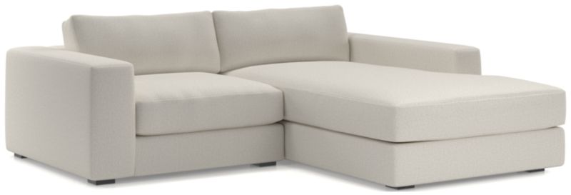 Oceanside Low Deep-Seat 2-Piece Right-Arm Chaise Small Sectional Sofa - image 0 of 11