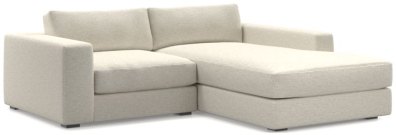 Oceanside Low Deep-Seat 2-Piece Right-Arm Chaise Small Sectional Sofa - image 0 of 11