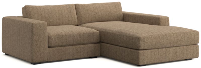 Oceanside Low Deep-Seat 2-Piece Right-Arm Chaise Small Sectional Sofa - image 0 of 11