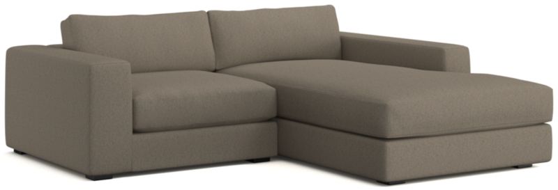 Oceanside Low Deep-Seat 2-Piece Right-Arm Chaise Small Sectional Sofa - image 0 of 11