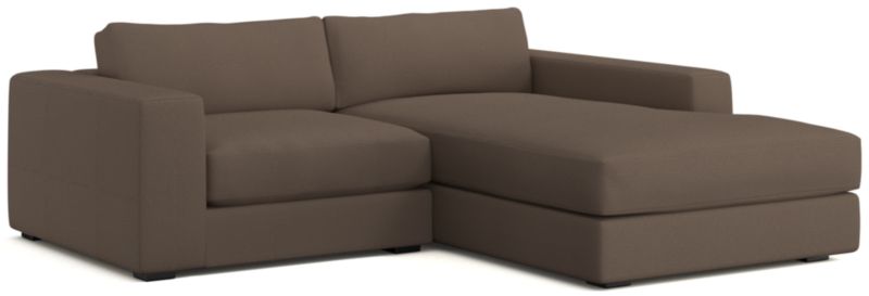 Oceanside Low Deep-Seat 2-Piece Right-Arm Chaise Small Sectional Sofa - image 0 of 11