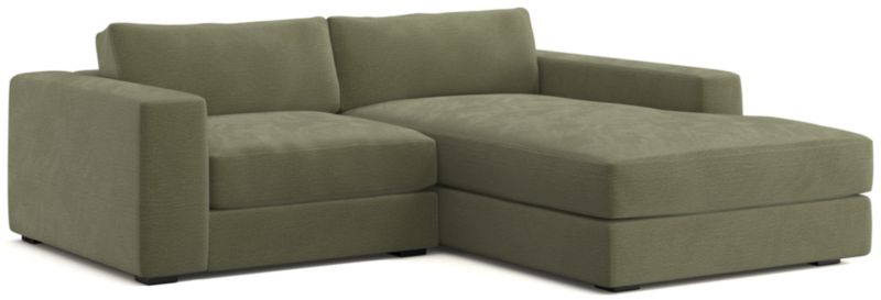 Oceanside Low Deep-Seat 2-Piece Right-Arm Chaise Small Sectional Sofa - image 0 of 11