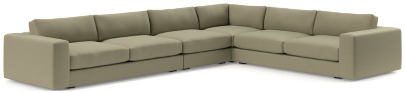 Oceanside Low Deep-Seat 4-Piece Corner Sectional Sofa - image 0 of 10