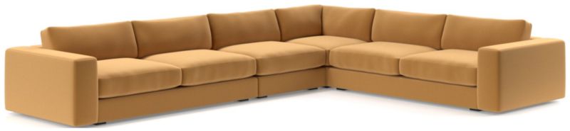 Oceanside Low Deep-Seat 4-Piece Corner Sectional Sofa - image 0 of 10