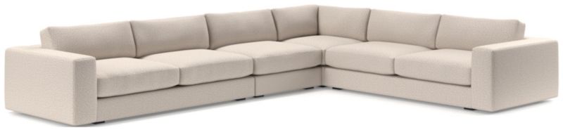 Oceanside Low Deep-Seat 4-Piece Corner Sectional Sofa - image 0 of 10