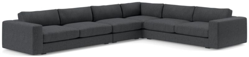 Oceanside Low Deep-Seat 4-Piece Corner Sectional Sofa - image 0 of 10